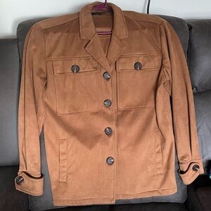 Kendall + Kylie Suede Button Up